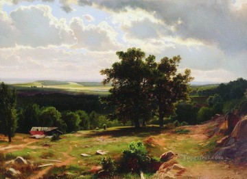 En las cercanías de Düsseldorf 1865 paisaje clásico Ivan Ivanovich árboles Pinturas al óleo